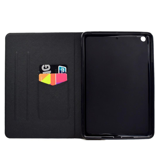 iPad Mini 1 / 2 / 3 / 4 / 5 TPU Horizontal Flip Leather Case with Holder & Card Slot & Sleep / Wake-up Function(White Marble)