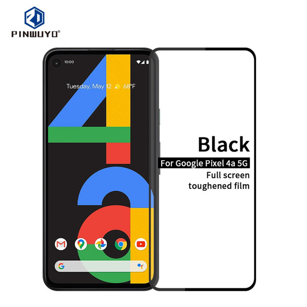 Google Pixel 4a 5G PINWUYO 9H 2.5D Full Screen Tempered Glass Film(Black)