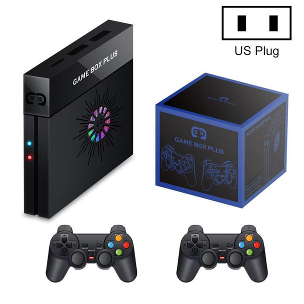 X6 Game Box 4K Video Games Console Magic Box with 2.4GHz Controller, Capacity:64GB(US Plug)