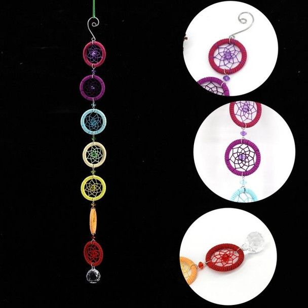 Creative Hand-Woven Crafts Colorful Small Ring Series Dream Catcher Home Car Wall Hanging Decoration