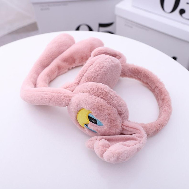 Cartoon Little Duck Ears Moving Winter Warm Earmuffs Press Airbag Earmuffs Cute Ear Warmer for Children, Size: One Size(Milky White)