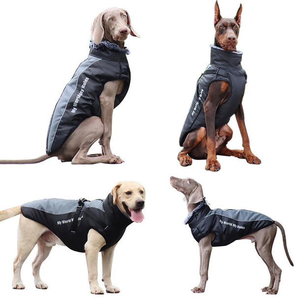 BL-683 Keep Warm Reflective Dog Clothes, Size: XL(Gray)