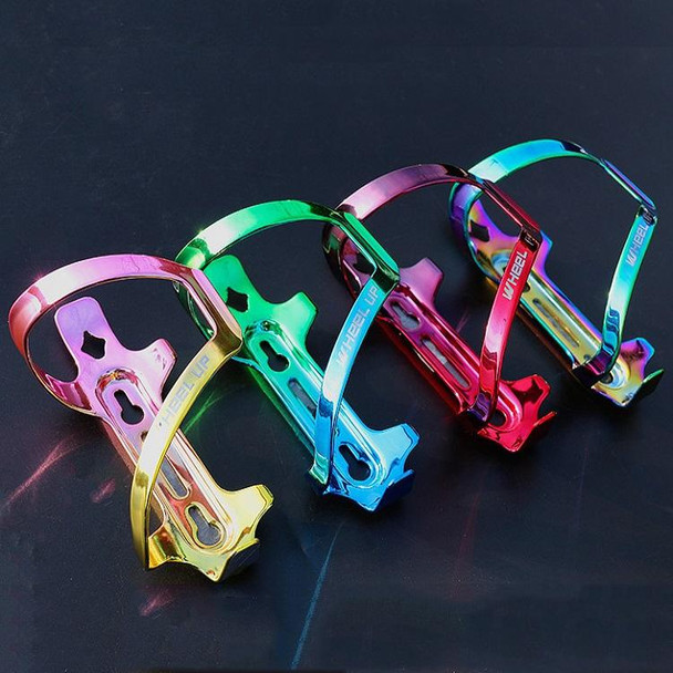 WHEEL UP Colorful Bicycle Bottle Cage Two-Color Aluminum Alloy Bottle Cage Riding Equipment(Rose red)
