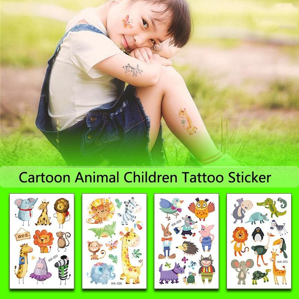 30 PCS Cartoon Animal ChildrenTemporary Tattoo Sticker(WK-036)