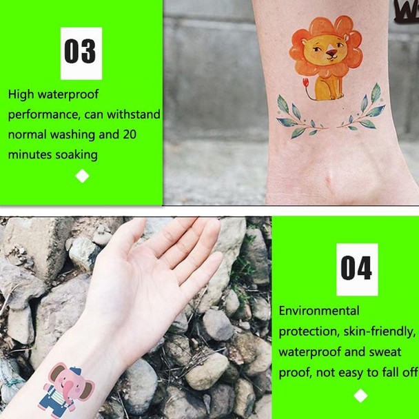 30 PCS Cartoon Animal ChildrenTemporary Tattoo Sticker(WK-035)