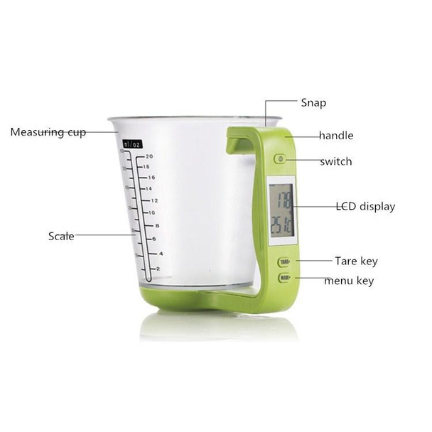 1000g / 1g Kitchen Electronic Scales Electronic Measuring Cup Baking DIY Measuring Tool(Black)