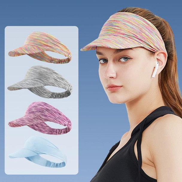 2 PCS Sports Headband Empty Top Hat Summer Outdoor Sunscreen Breathable Riding And Running Peaked Cap - Men And Women, Size: Free Szie(Seven Colorful)