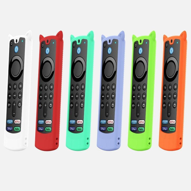 2 PCS Y26 Remote Control Case - Amazon ALEXA Voice Remote 3rd Gen(Luminous Green)