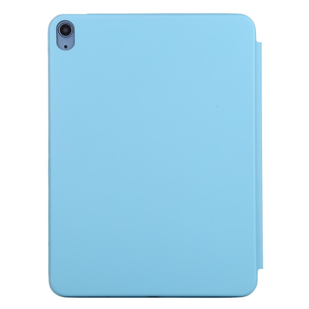 3-fold Horizontal Flip Smart Leatherette Case with Sleep / Wake-up Function & Holder - iPad Air 2022 / 2020 10.9(Blue)