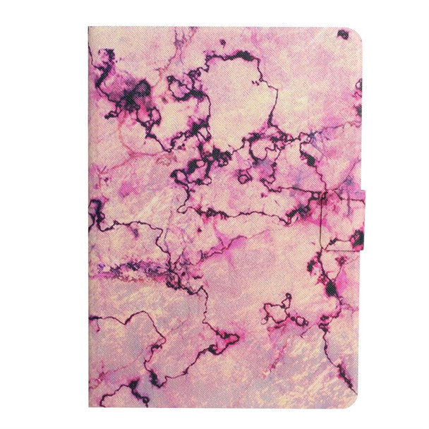 iPad 10.2 / 10.5 TPU Horizontal Flip Leather Case with Holder & Card Slot & Sleep / Wake-up Function(Pink Marble)