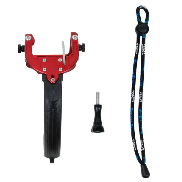 TMC P4 Trigger Handheld Grip CNC Metal Stick Monopod Mount for GoPro HERO4 /3+(Red)