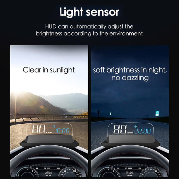 H400G Car 3.5 inch GPS Mode HUD Head-up Display Support Speed / Time / Distance Display