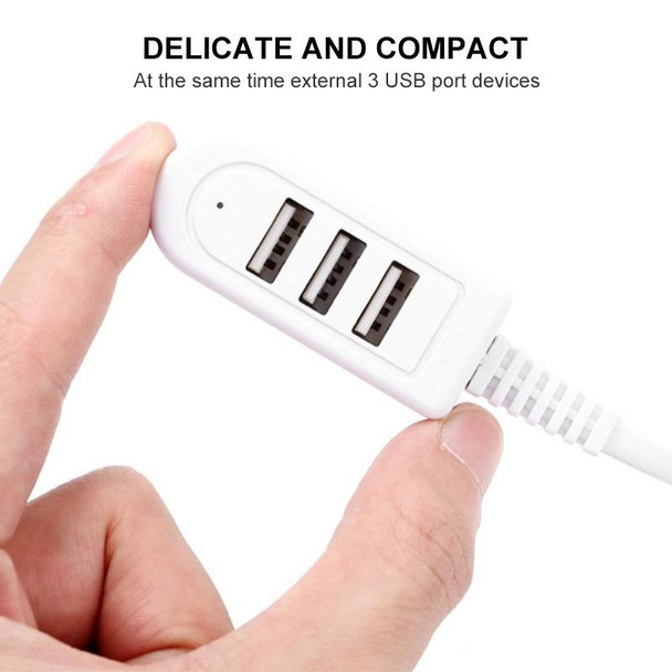 1.2m TPE USB A to 3 USB Ports Female HUB Adapter