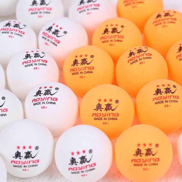 ROYING 100 PCS Professional ABS Table Tennis Training Ball, Diameter: 40mm, Specification:White 2Stars