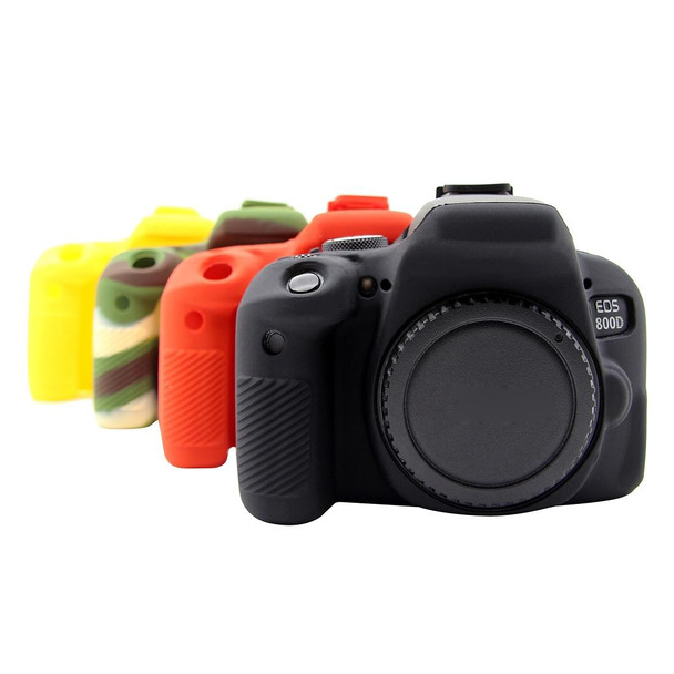 PULUZ Soft Silicone Protective Case for Canon EOS 800D(Red)