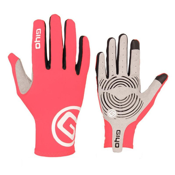 GIYO S-02 Bike Riding Long-finger Gloves, Size:XXL(Pink)
