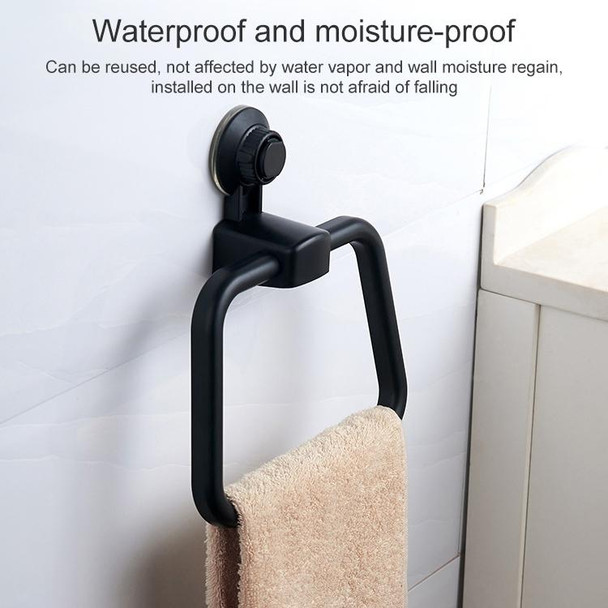 3 PCS Multifunctional Toilet Suction Cup Towel Ring Rack(Orange)
