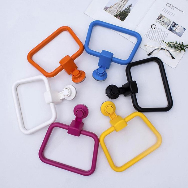 3 PCS Multifunctional Toilet Suction Cup Towel Ring Rack(Orange)