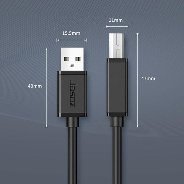 3 PCS Jasoz USB Printing Data Cable Oxygen-Free Copper Core, Cable Length: 8m