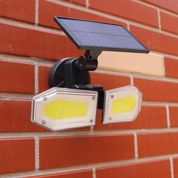 130 COBs Home Lighting Integrated Courtyard Waterproof Double Heads Rotatable Solar Wall Light Street Light