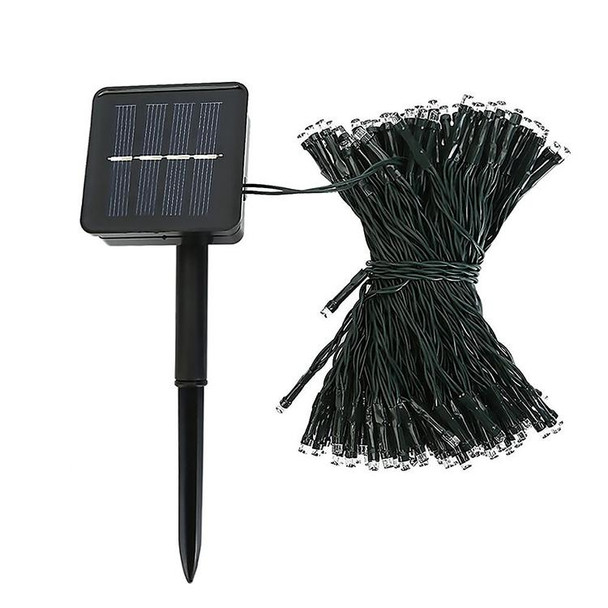 200 LEDs Outdoor Waterproof Christmas Festival Decoration Solar Lamp String, Length: 22m(White)