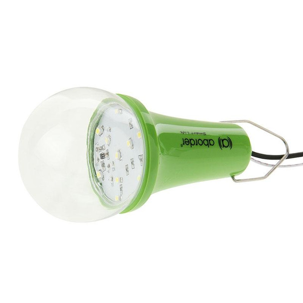 1W 1200mAh LED Energy Saving Light Bulb, Solar Powered Lighting System (Green)