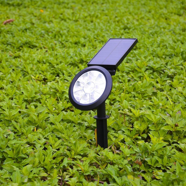 9 LEDs Solar Power Garden Lights LED Outdoor Garden Adjustable IP65 Waterproof Light(Warm White + White Light)