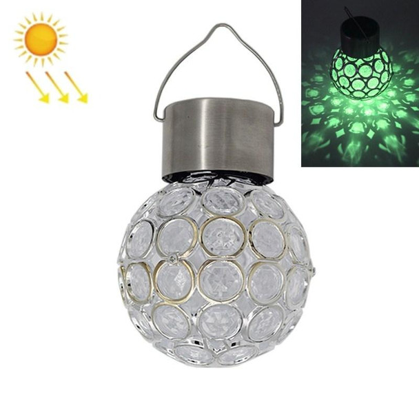 2 PCS Solar Hollow Ball Pendent Lamp Decorative Garden Light(Colorful Light)