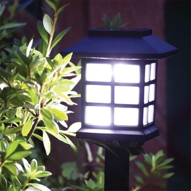 4 PCS Outdoor Solar Garden Night Light LED Household Small House Lawn Light(Warm Light)