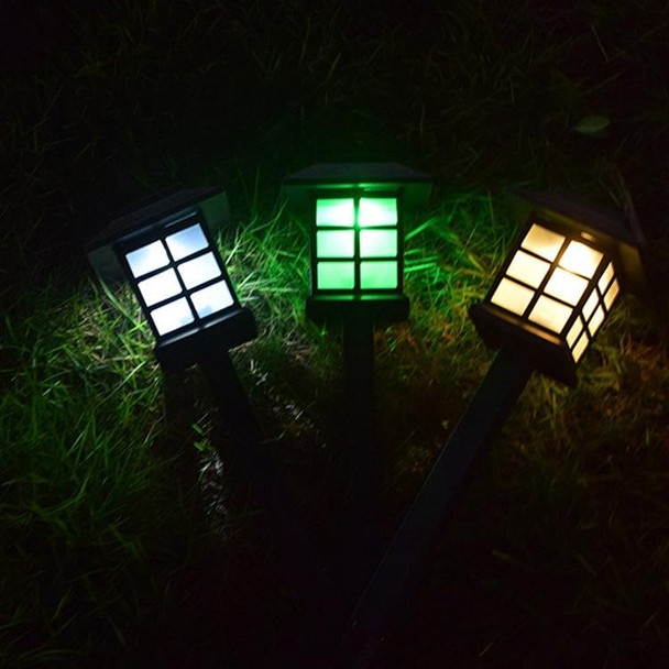 4 PCS Outdoor Solar Garden Night Light LED Household Small House Lawn Light(White Light)