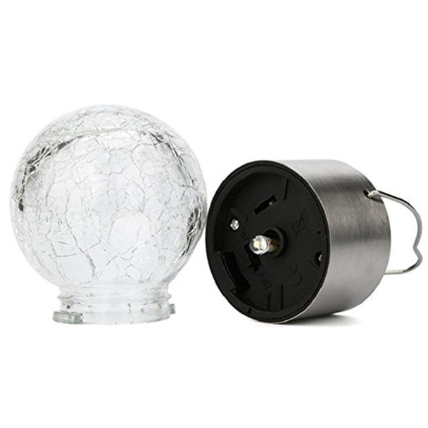 YWXLight RGB Color Outdoor Hanging Decoration Shiny Crystal Gaze Ball Lamp with Solar Panel