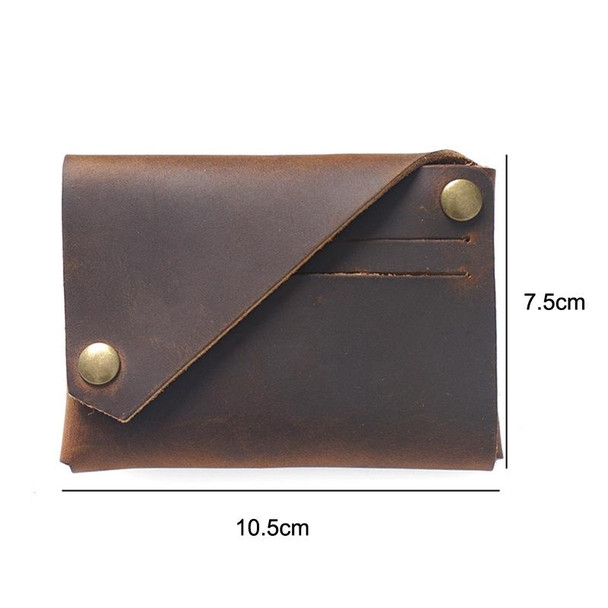 18K-120 Leatherette Bank Card Storage Bag Card Holder(Coffee)