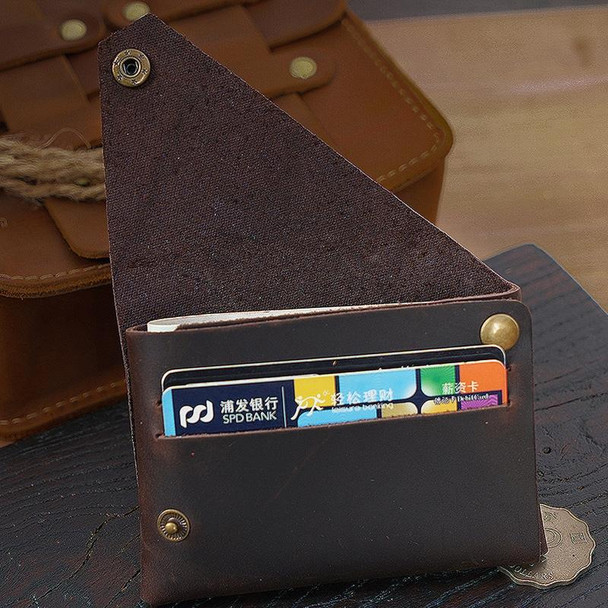 18K-120 Leatherette Bank Card Storage Bag Card Holder(Coffee)