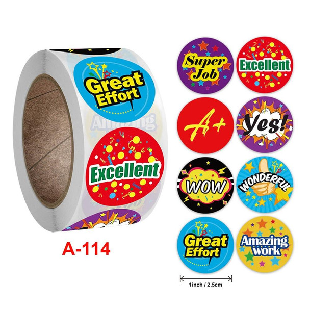 10 PCS Children Toy Reward Stickers Office Stationery Decoration Label Sealing Sticker, Size: 2.5cm / 1inch(A-114)