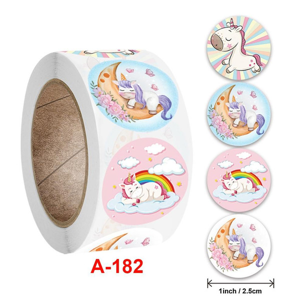 10 PCS Cute Cartoon Animal Children Reward Sticker Label, Size: 2.5cm / 1inch(A-182)