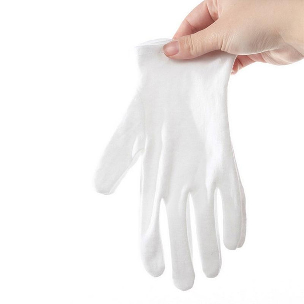 12 Pairs Pure Cotton Working Gloves, Medium Thick SizeFree Size