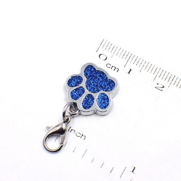 10 PCS Enamel Cat Dog  Bear Paw Prints Key Chain Jewelry Making