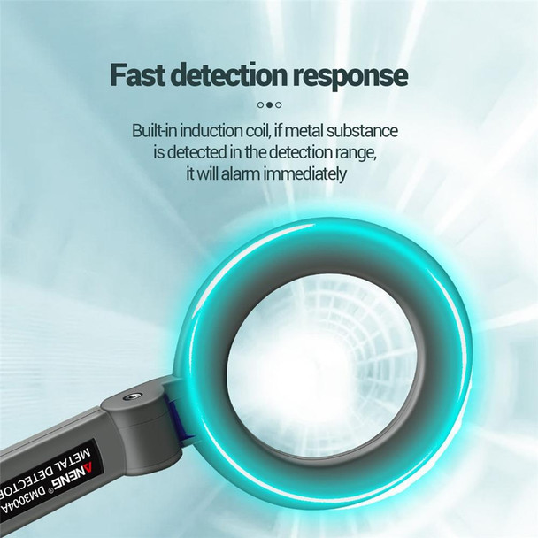 ANENG  DM3004 Handheld Metal Detector High-Precision Sensitivity Station Airport Detection Scanning Detector Without  Battery