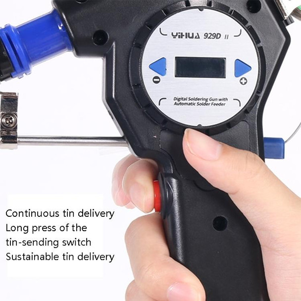 YIHUA Hand-Held Inner Heat Electric Soldering Iron Portable Automatic Delivery Of Tin Constant Temperature Soldering Iron,CN Plug, Model: 929D II Set 2