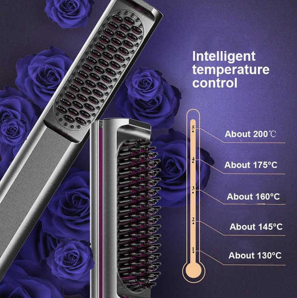10-speed Adjustable Multifunctional Hair Straightening Curler Wet And Dry Electric Splint Straightening Comb, Power: US Plug