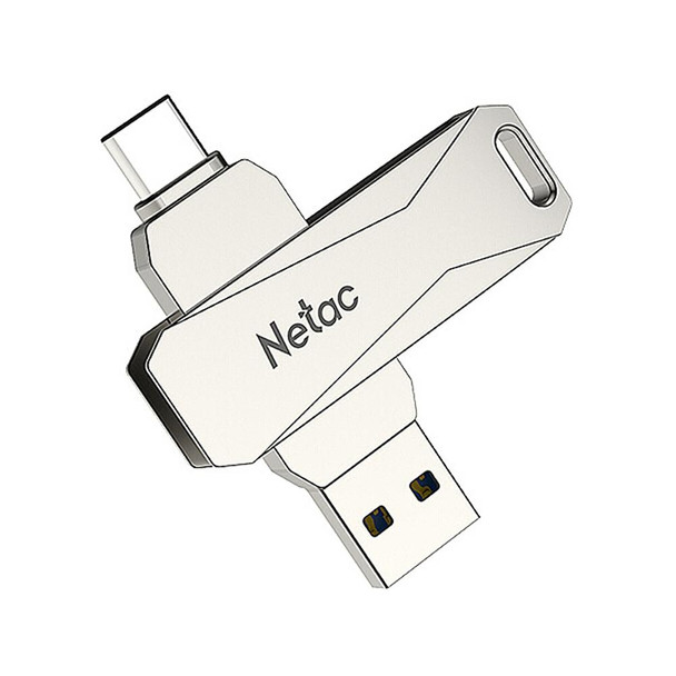 Netac U782C 32GB USB-C / Type-C + USB 3.0 360 Degrees Rotation Zinc Alloy Flash Drive OTG U Disk