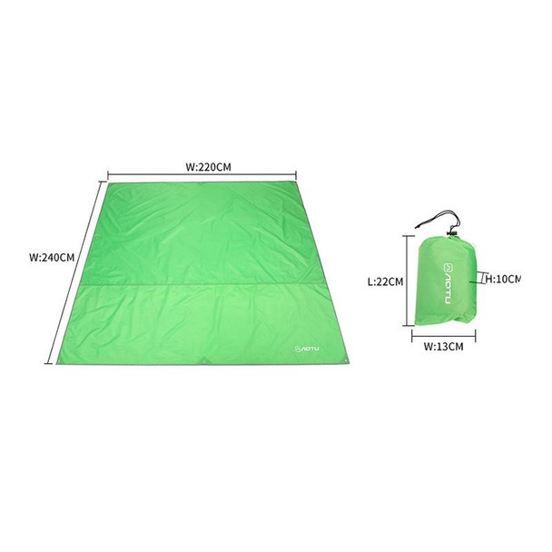 AOTU AT6220 Oxford Cloth Outdoor Camping Picnic Beach Mat, Size: 240 x 220cm (Army Green)