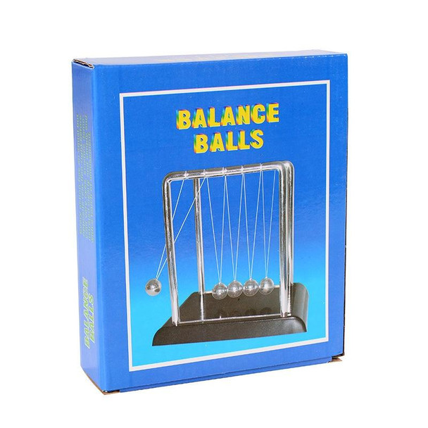 2 PCS Newton Pendulum Hits Ball Physics Education Model Home Office Decoration Ornaments,Style: N0431 Small Door