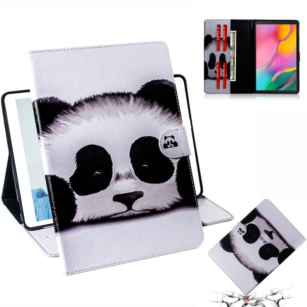 Panda Pattern Horizontal Flip Leather Case for Galaxy Tab A 10.1 (2019) T510 / T515, with Holder & Card Slot & Wallet