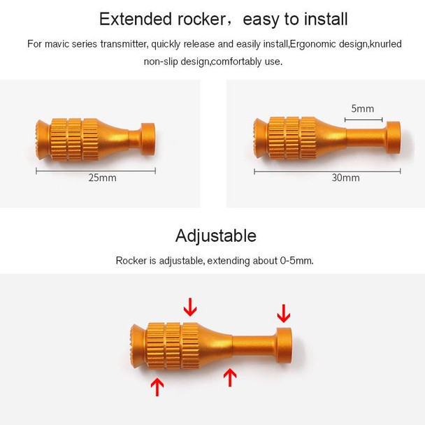 STARTRC 1106055 Drone Remote Control Retractable Adjustment Aluminum Alloy Rocker for DJI Mavic 2 Pro/Air/Mini