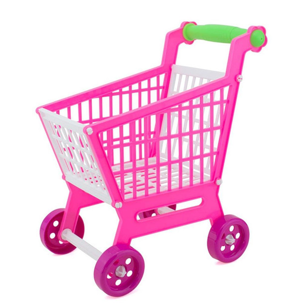 Creative Mini Simulation Supermarket Shopping Cart Children's Role-playing Toys(Grey)