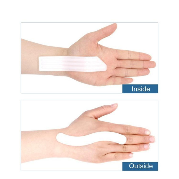 2PCS Two-Way Compression Stabilized Support Plate Wrist Brace Fracture Sprain Rehabilitation Wrist Brace, Specification: Left Hand M (Black Grey)