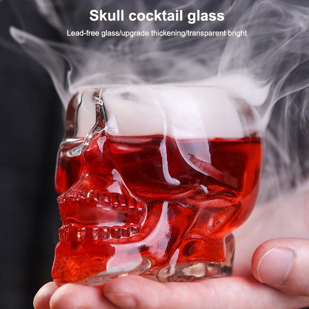 Crystal Skull Head Vodka Whiskey Shot Glass(Transparent)