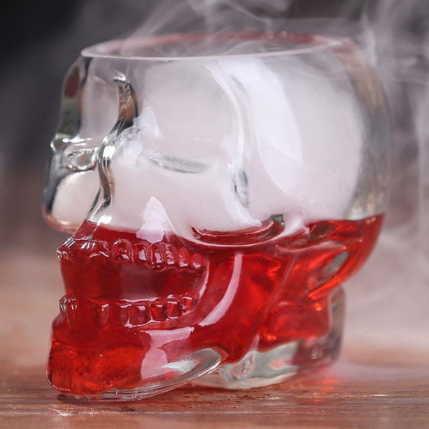 Crystal Skull Head Vodka Whiskey Shot Glass(Transparent)