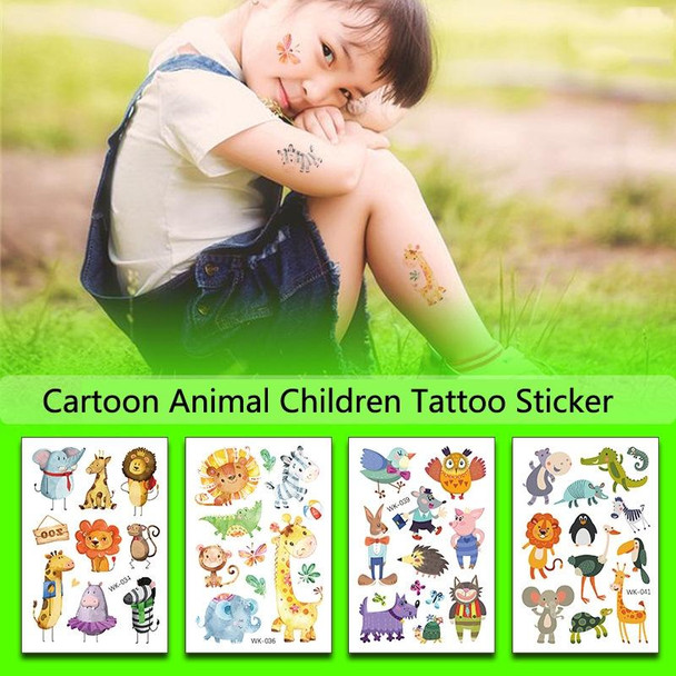 30 PCS Cartoon Animal ChildrenTemporary Tattoo Sticker(WK-039)